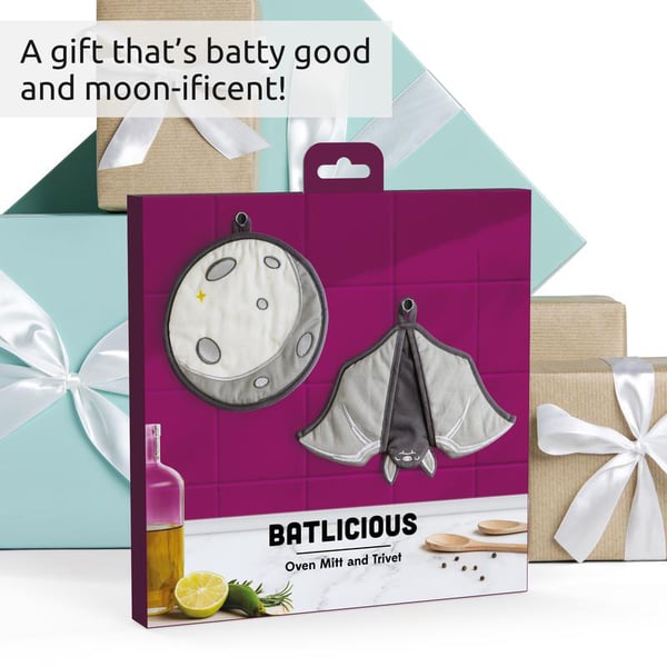 🔥LAST DAY 50% OFF - 🦇Batlicious Oven Mitts & Pot Holders Set