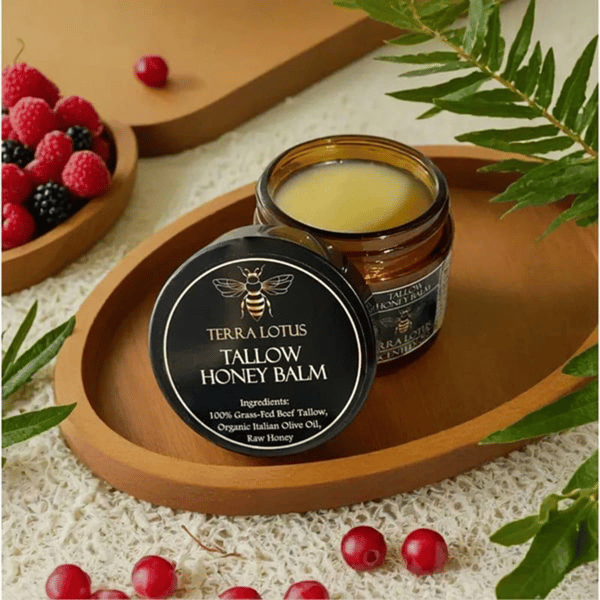 🔥This Week's Special Price $9.99🍊Terra Lotus™ Organic Grass-Fed Beef Tallow Balm with Raw Honey