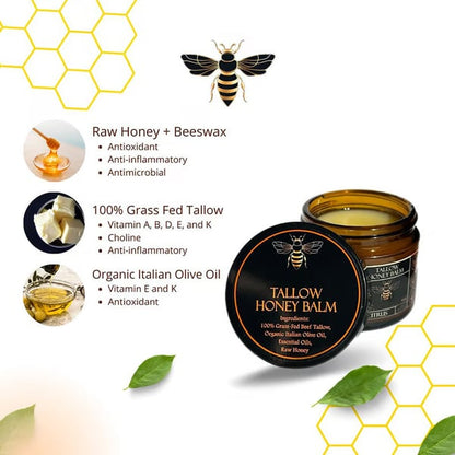 🔥This Week's Special Price $9.99🍊Terra Lotus™ Organic Grass-Fed Beef Tallow Balm with Raw Honey