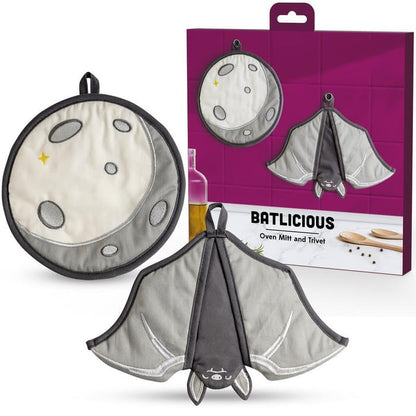 🔥LAST DAY 50% OFF - 🦇Batlicious Oven Mitts & Pot Holders Set